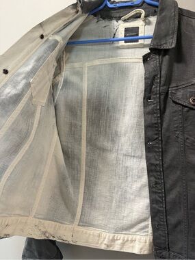 Olive Green Washed Denim Jacket - Women's Classic Jean Jacket